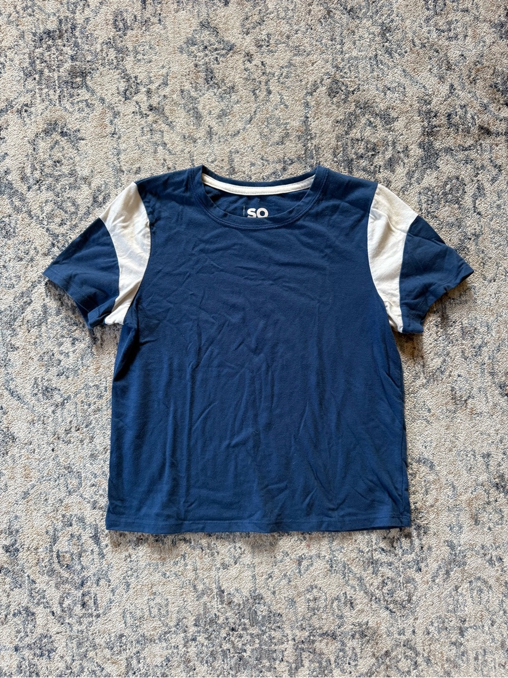 SO Blue and White Short-Sleeve Tee